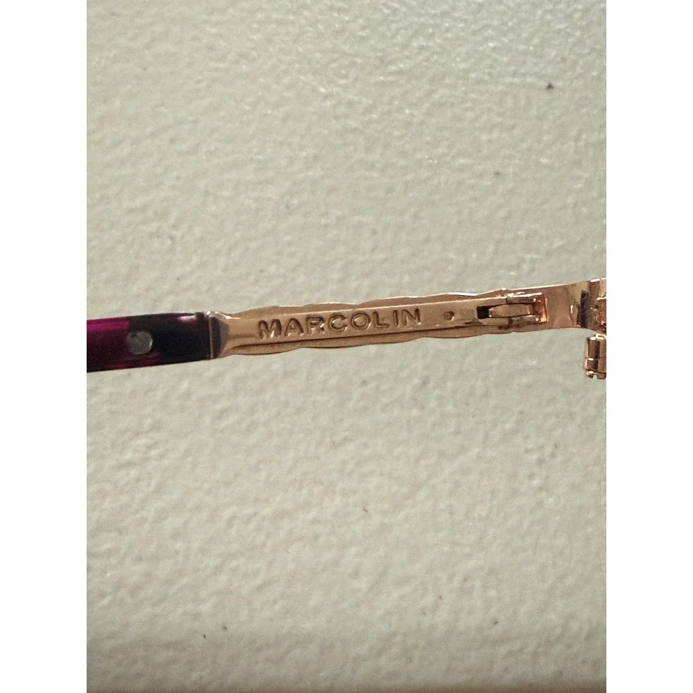 Marcolin Womens Eyeglasses MA5026 082 Matte Violet Cateye 52 15 140